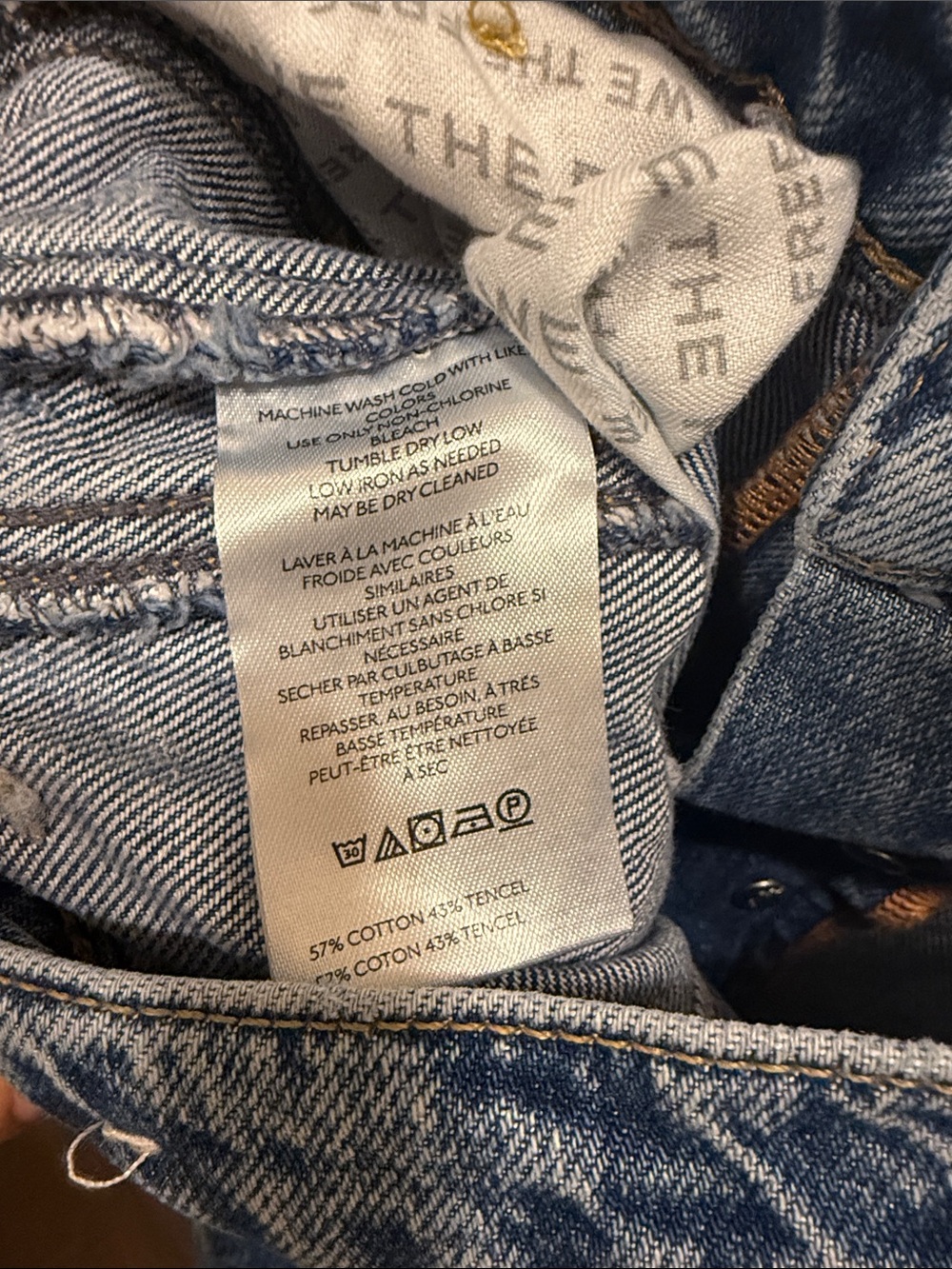 We the Free Good Luck Daisy Printed Barrel Jeans - Picture 7 of 9